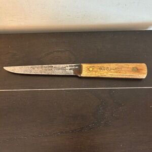 Vintage Ontario Knife Co Old Hickory Paring Knife Carbon Steel Wood Handle USA